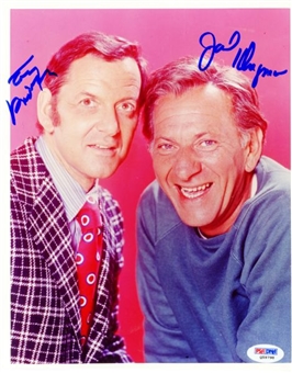Tony Randall and Jack Klugman "The Odd Couple"  Autographed 8X10 Photo 
